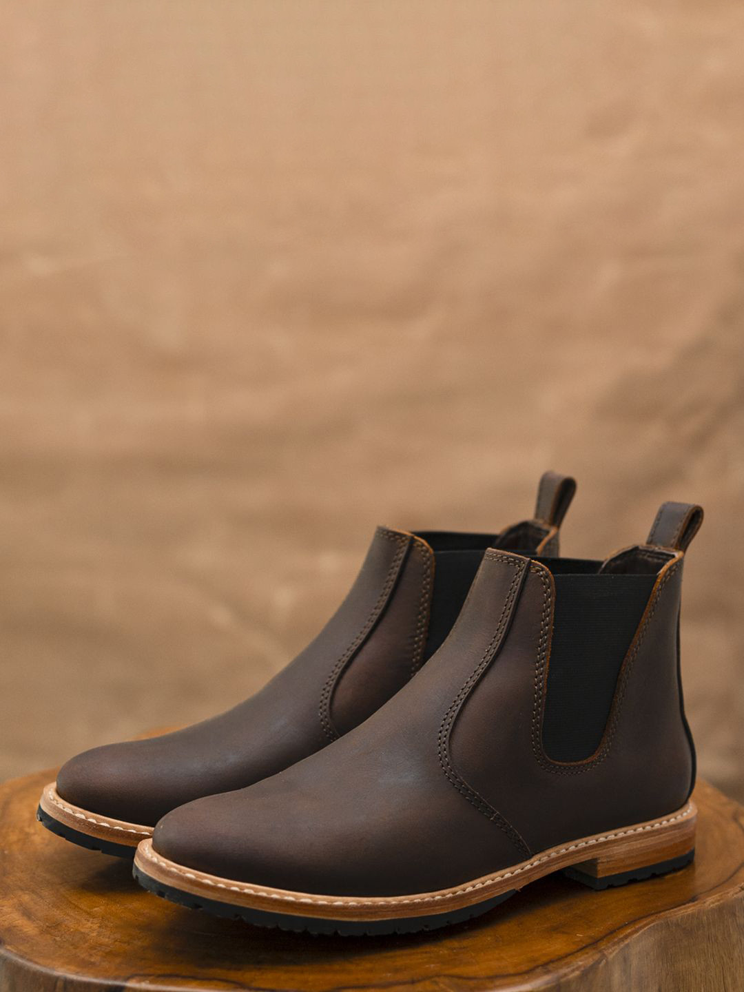 Craft & Glory Men Leather Formal Chelsea  Boots