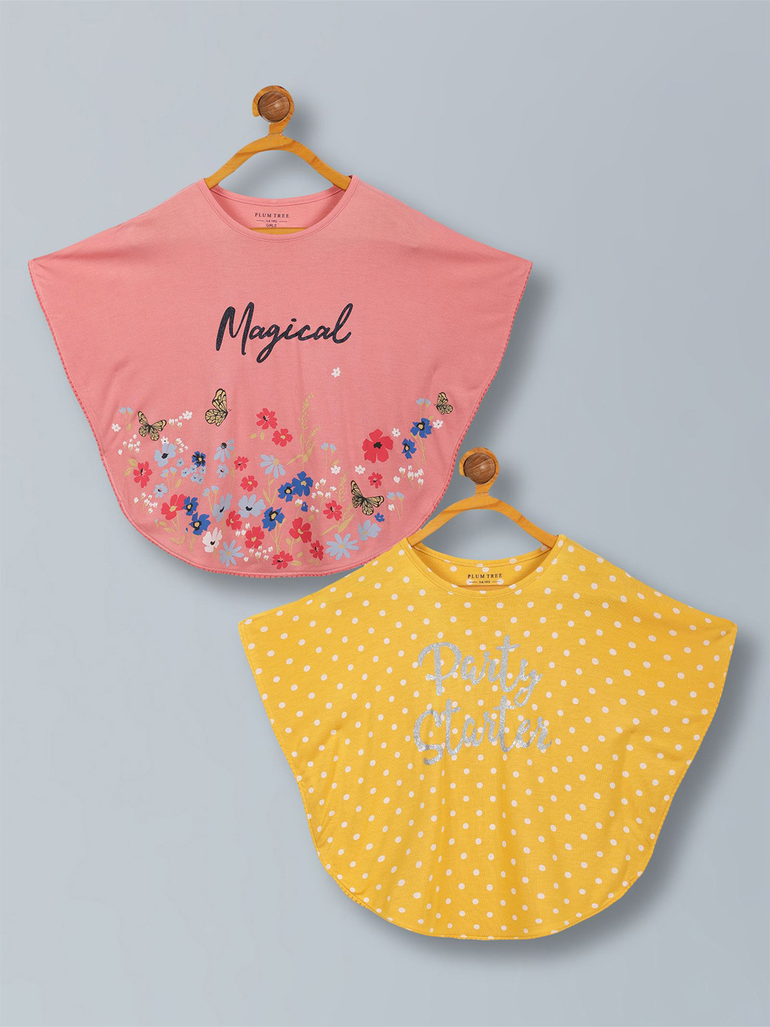 PLUM TREE Girls Print Cape Top