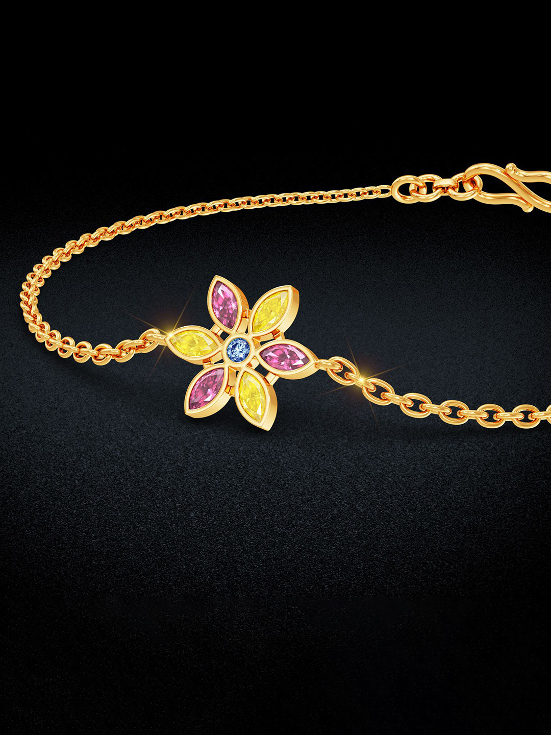 Joyalukkas Minimalist Floral Gold Bracelet