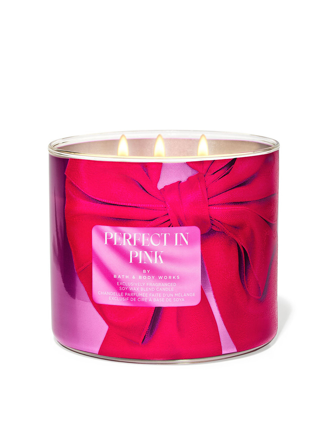 Bath & Body Works Perfect In Scented 3 Wick Scented Solid Geometric Regular Jar Candles