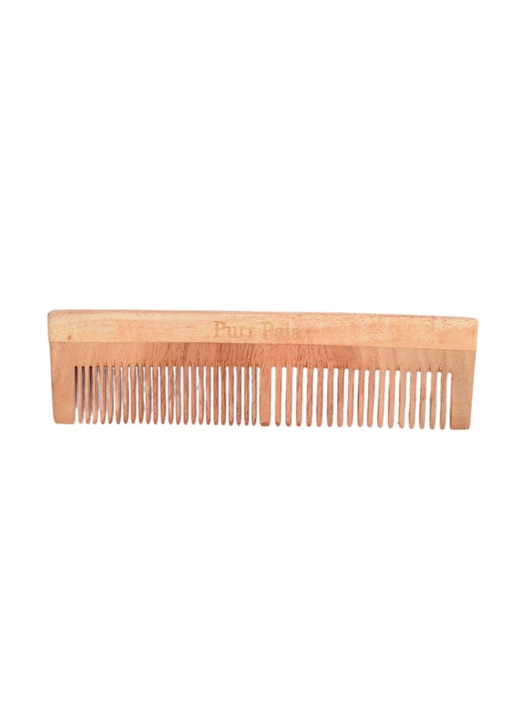 PURRPALAX Organic Neem Wood Comb -Brown