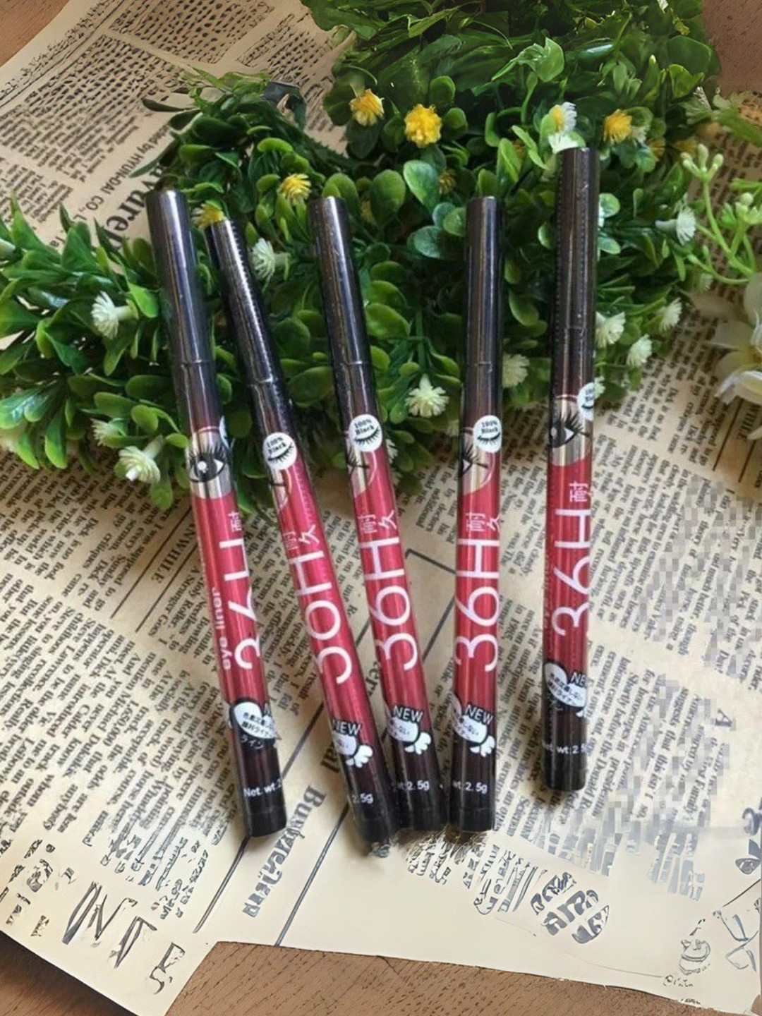 KOLORUP BEAUTY Set Of 12 Long Lasting Eyeliner - 0.30 g Each - Black