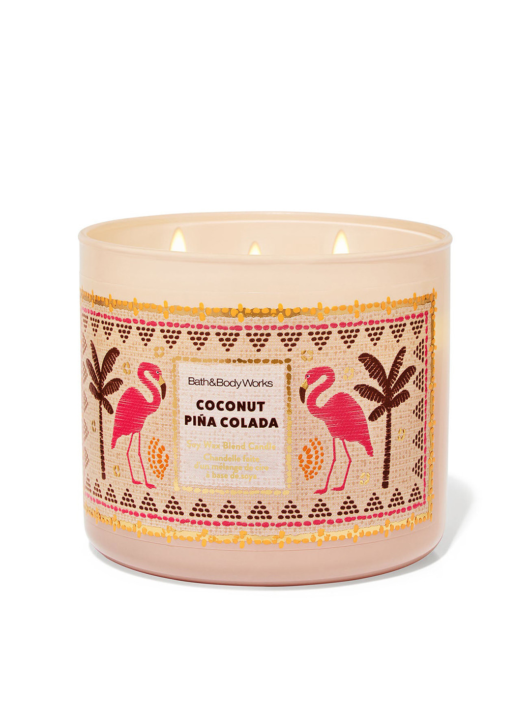 Bath & Body Works Coconut Pina Colada 3-Wick Candle Jar - 411g