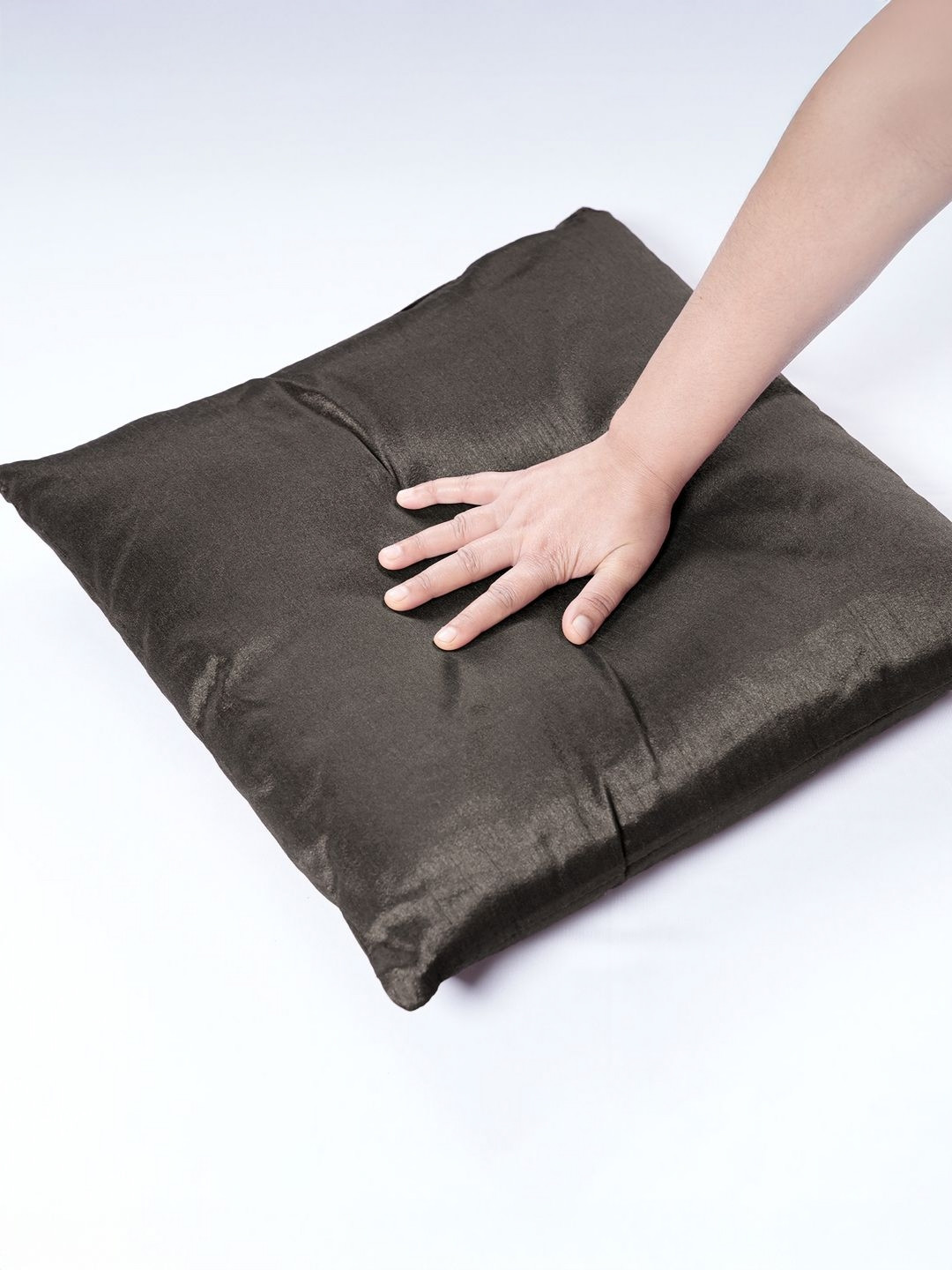 MYTRIDENT Grey Square-Shaped Pre-Filled Cushion