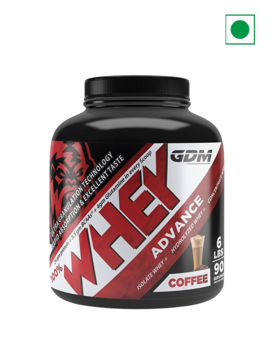 GDM Nutraceuticals LLP Advance Whey Protein - 2.75 Kg - Coffee