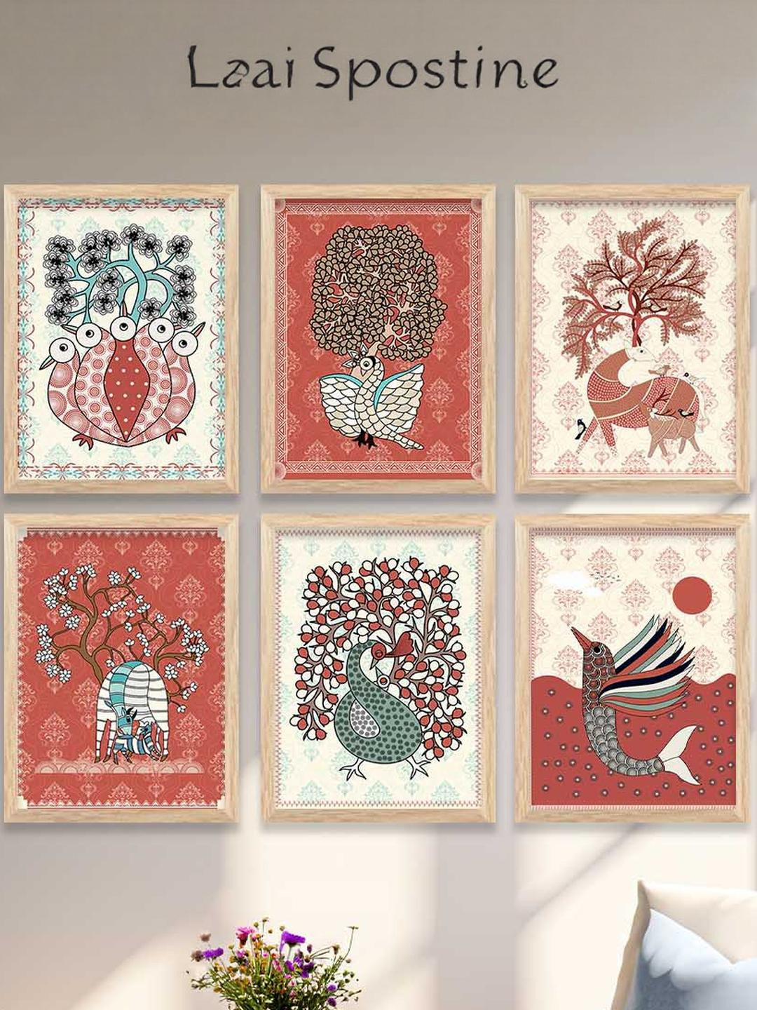 WALLLANE Modern Wall Art (Pack of 6)