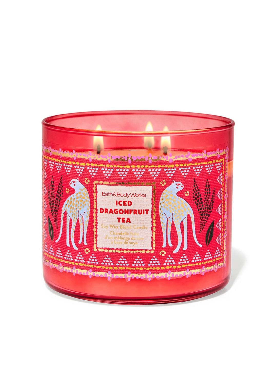Bath & Body Works Iced Dragonfruit Tea 3-Wick Scented Candle - 411g