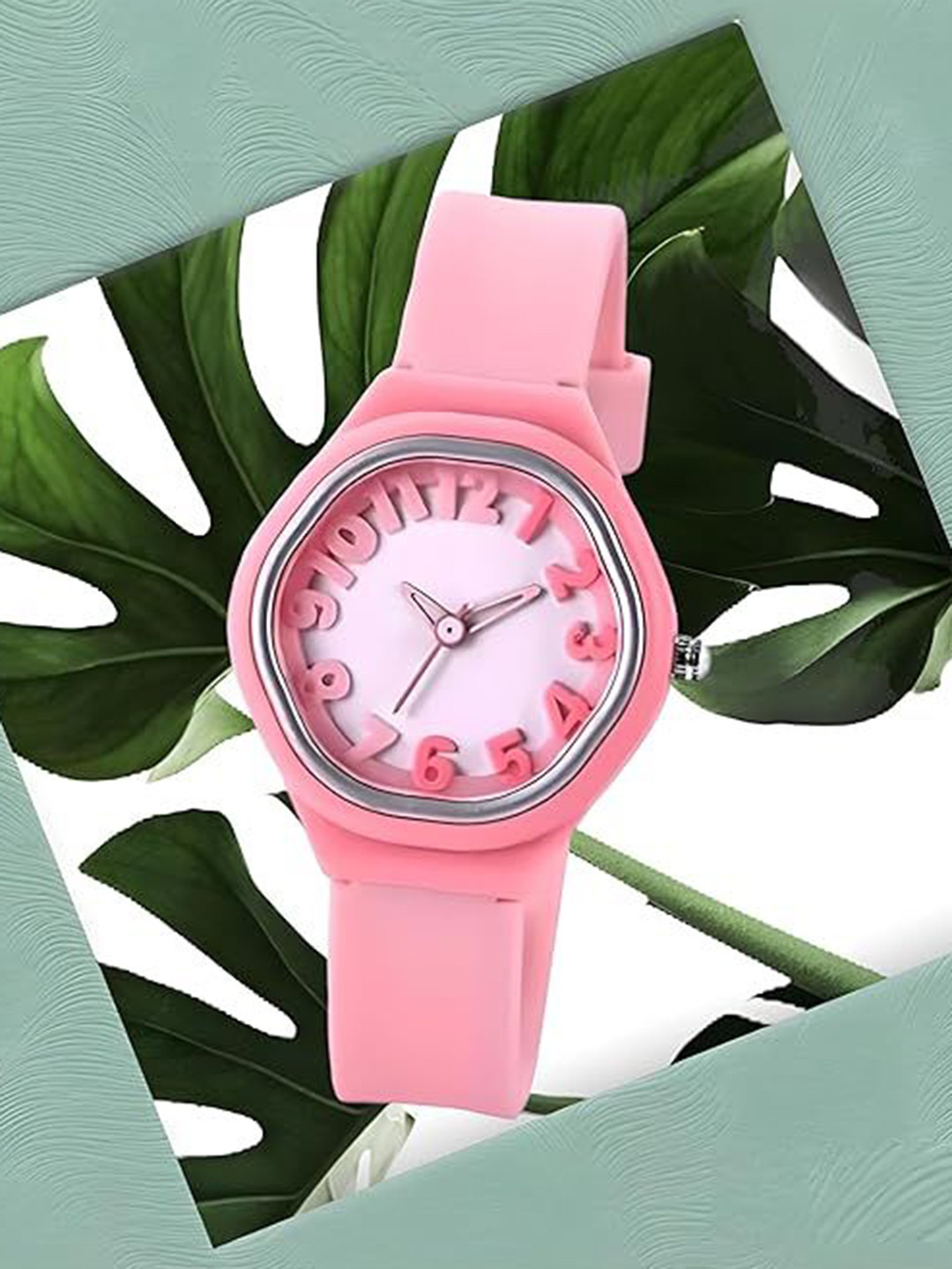 SWADESI STUFF Kids Dial & Straps Analogue Watch MIN 02 PINK 2026