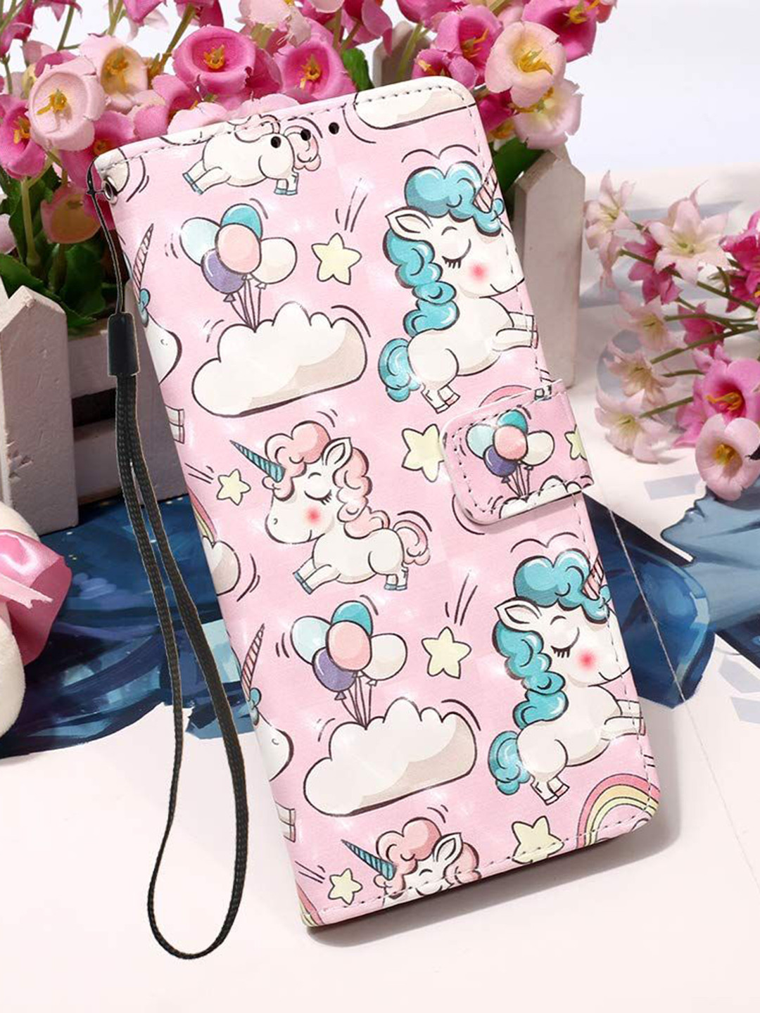 PEEPERLY Abstract Printed iPhone 15 Flip Case Mobile Accessories