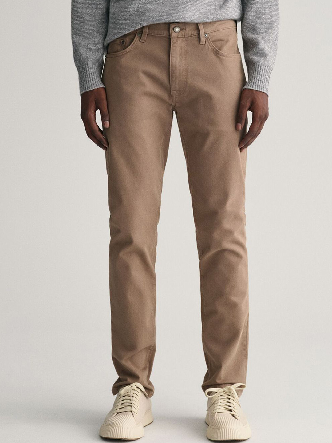 GANT Men Slim Fit Mid-Rise Non Stretchable Cotton Jeans