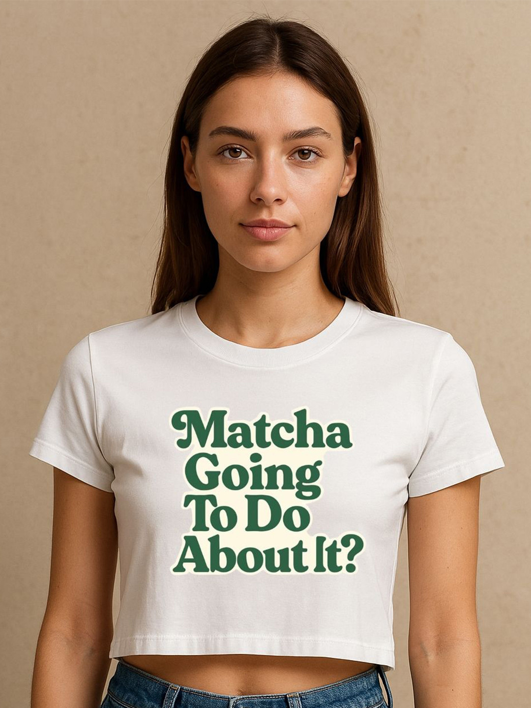 Art By Ritik Women Typography Printed Match Crop Tshirt