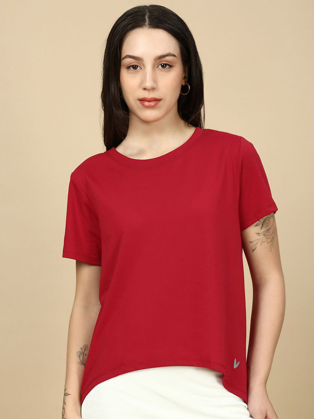 PYNK Round Neck Pure Cotton T-Shirt