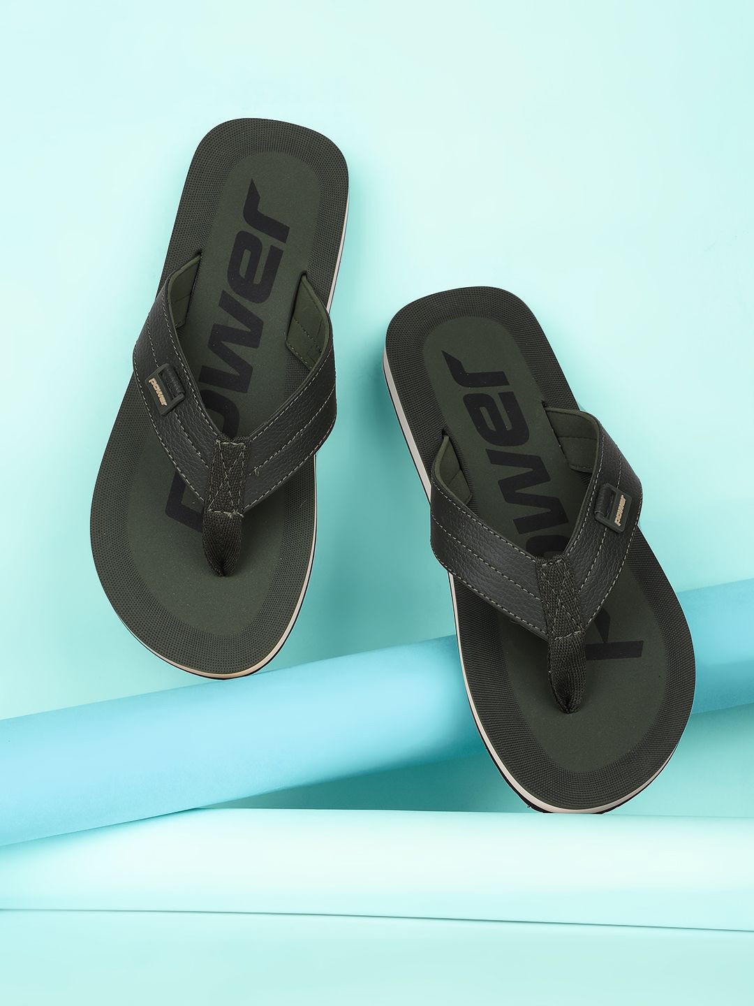 Power Men Printed Thong Flip-Flops