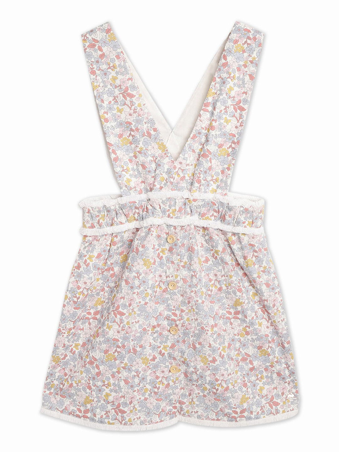 Cherry Crumble Girl Floral Print Cotton Fit & Flare Dress