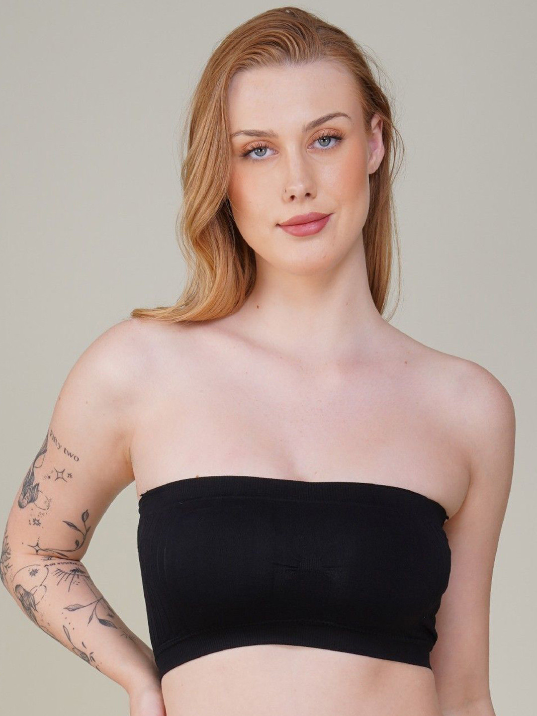 TOMKOT Bandeau Bra Full Coverage Lightly Padded