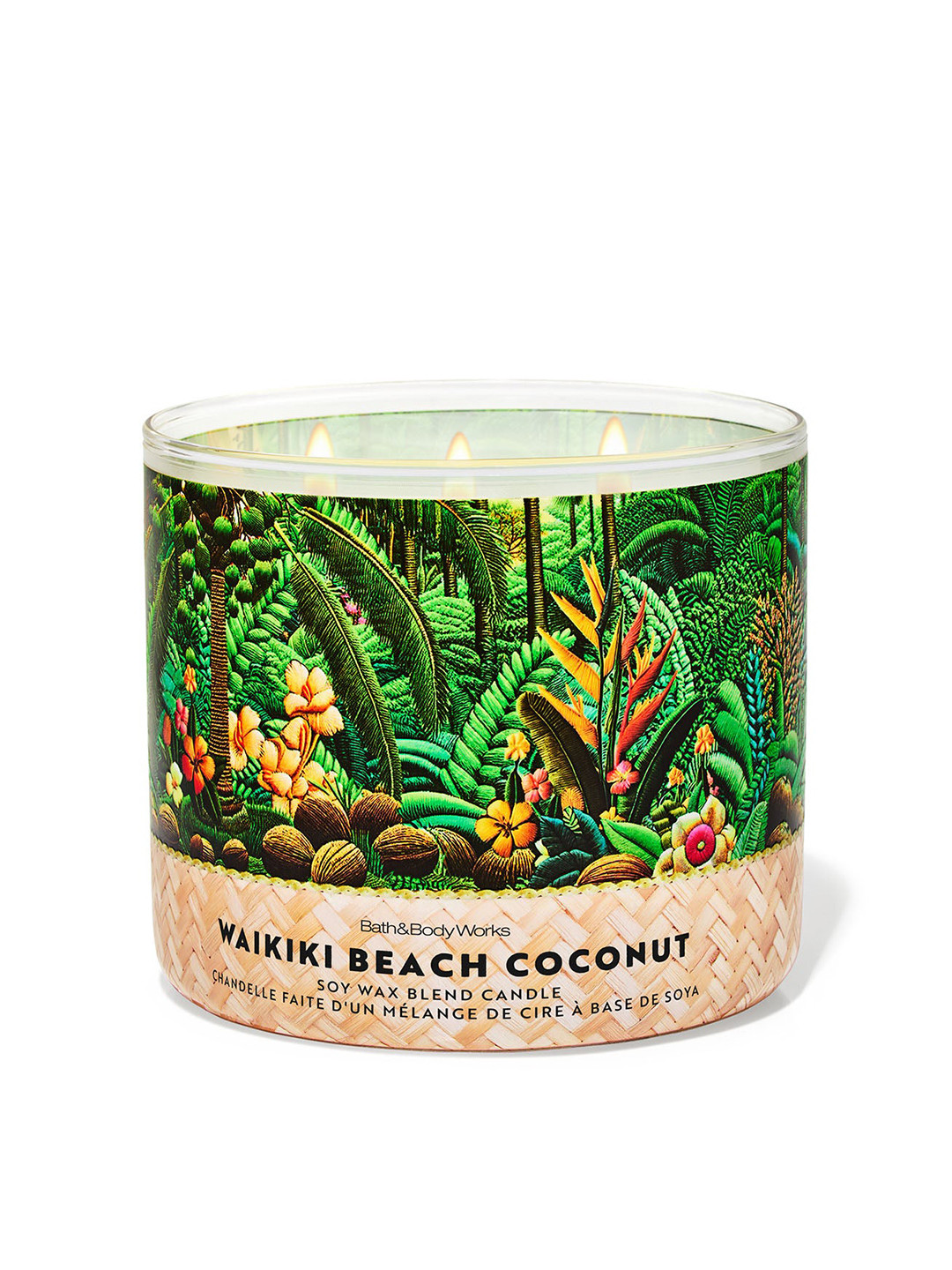 Bath & Body Works Waikiki Beach Coconut 3-Wick Scented Candle - 411g