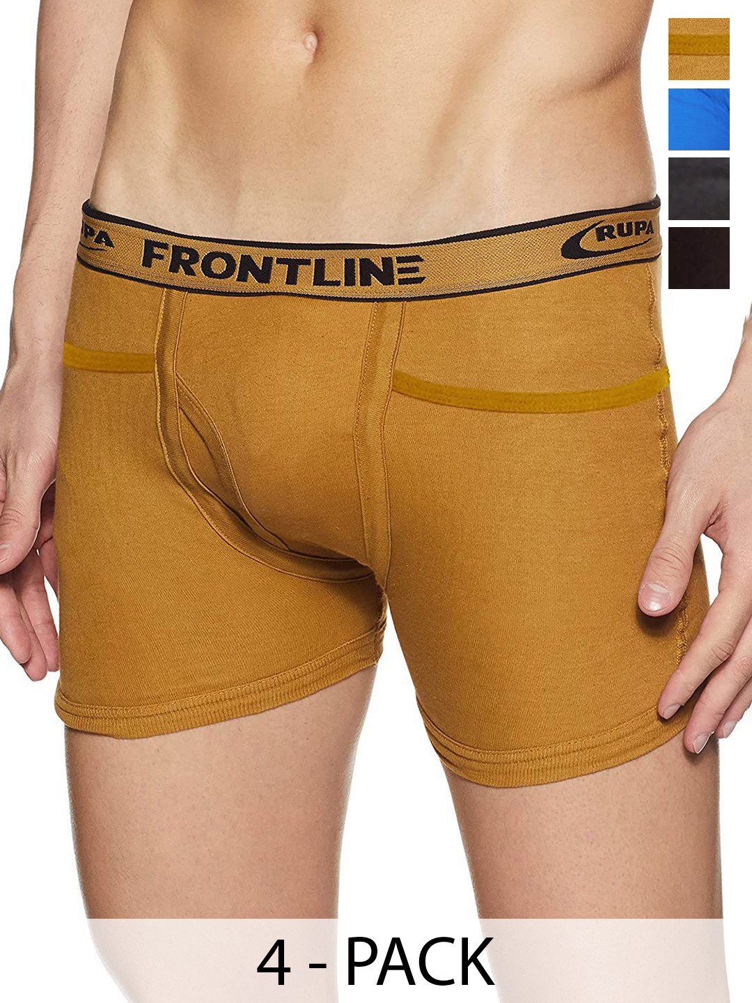 Rupa Frontline Pack Of 2 Assorted Combed Cotton Trunk