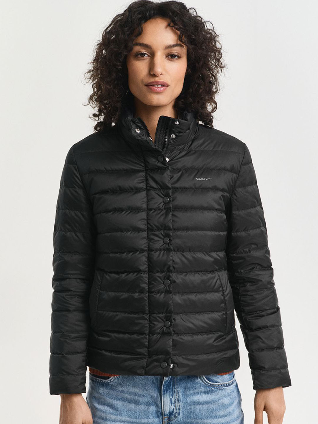 GANT Stand Collar Long Sleeves Woven Puffer Jacket
