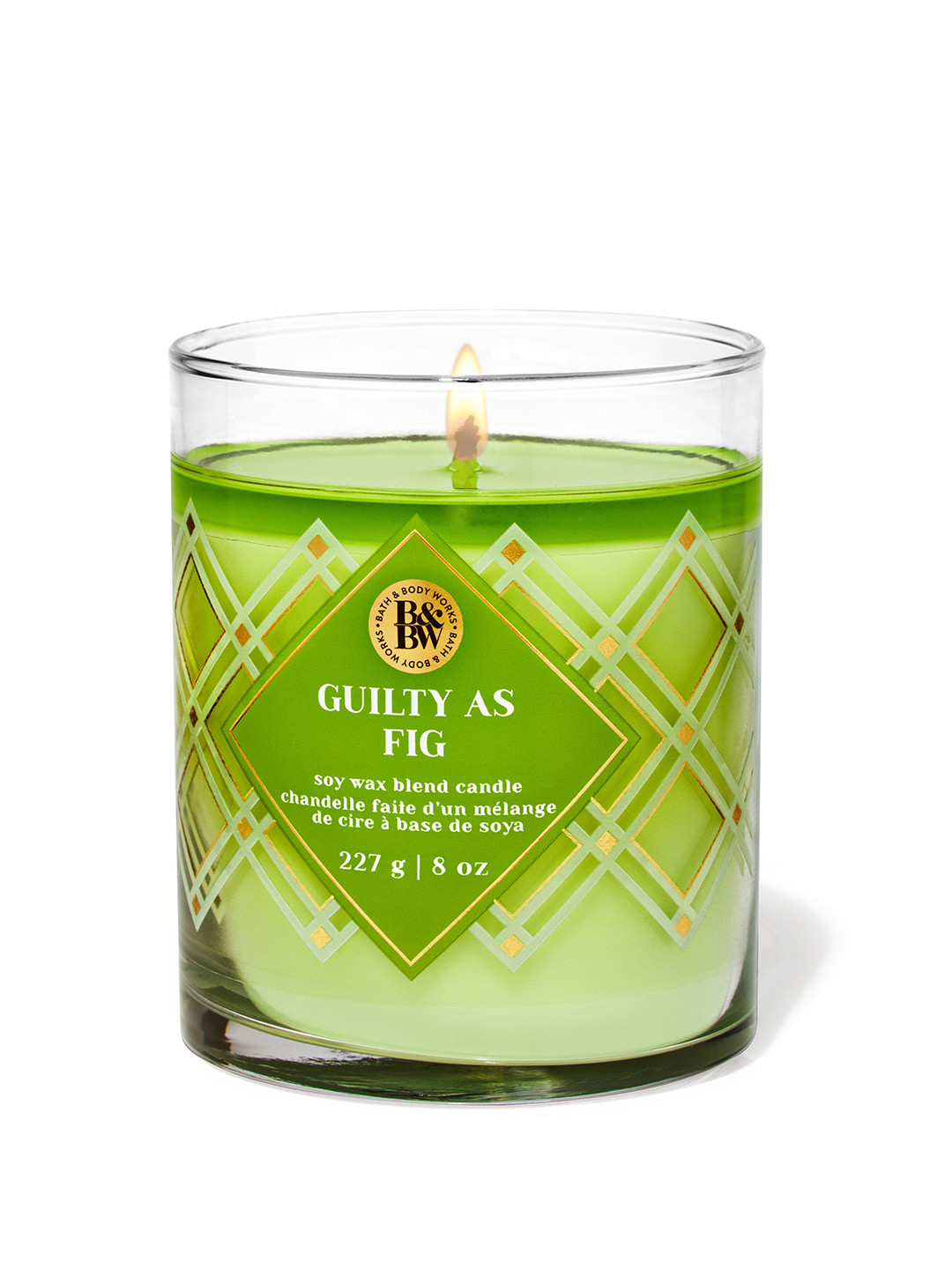 Bath & Body Works Guilty as Fig Single Wick Scented Candle - 227g