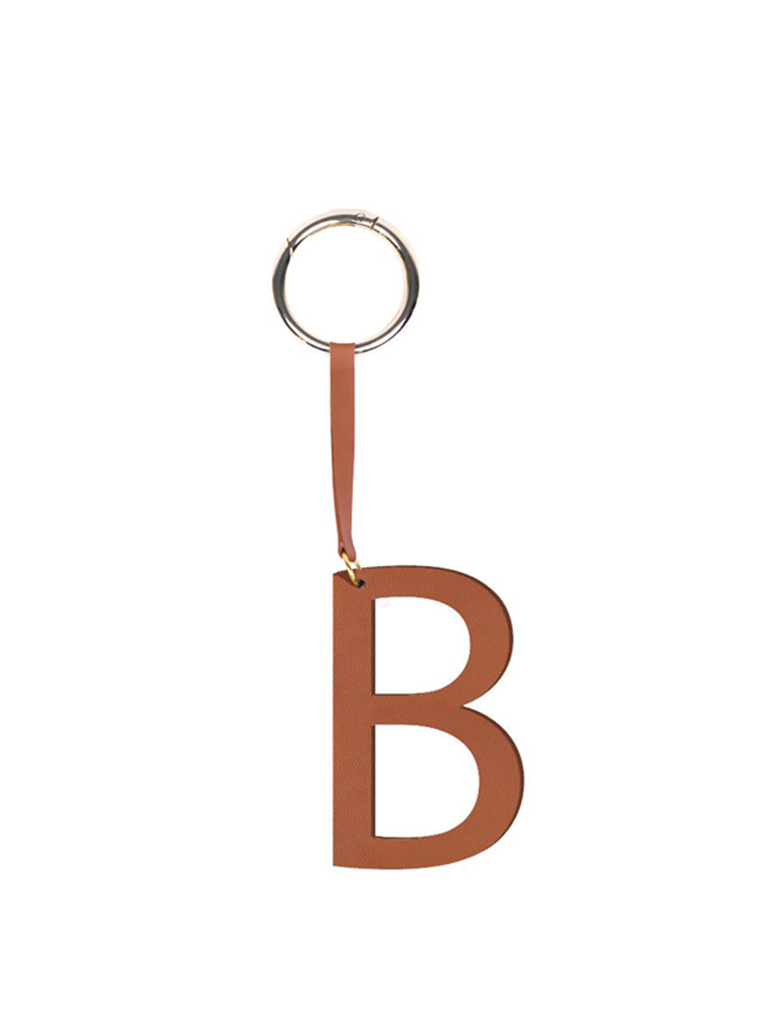 TANN TRIM Tan-Coloured Alphabet B Bag Charm