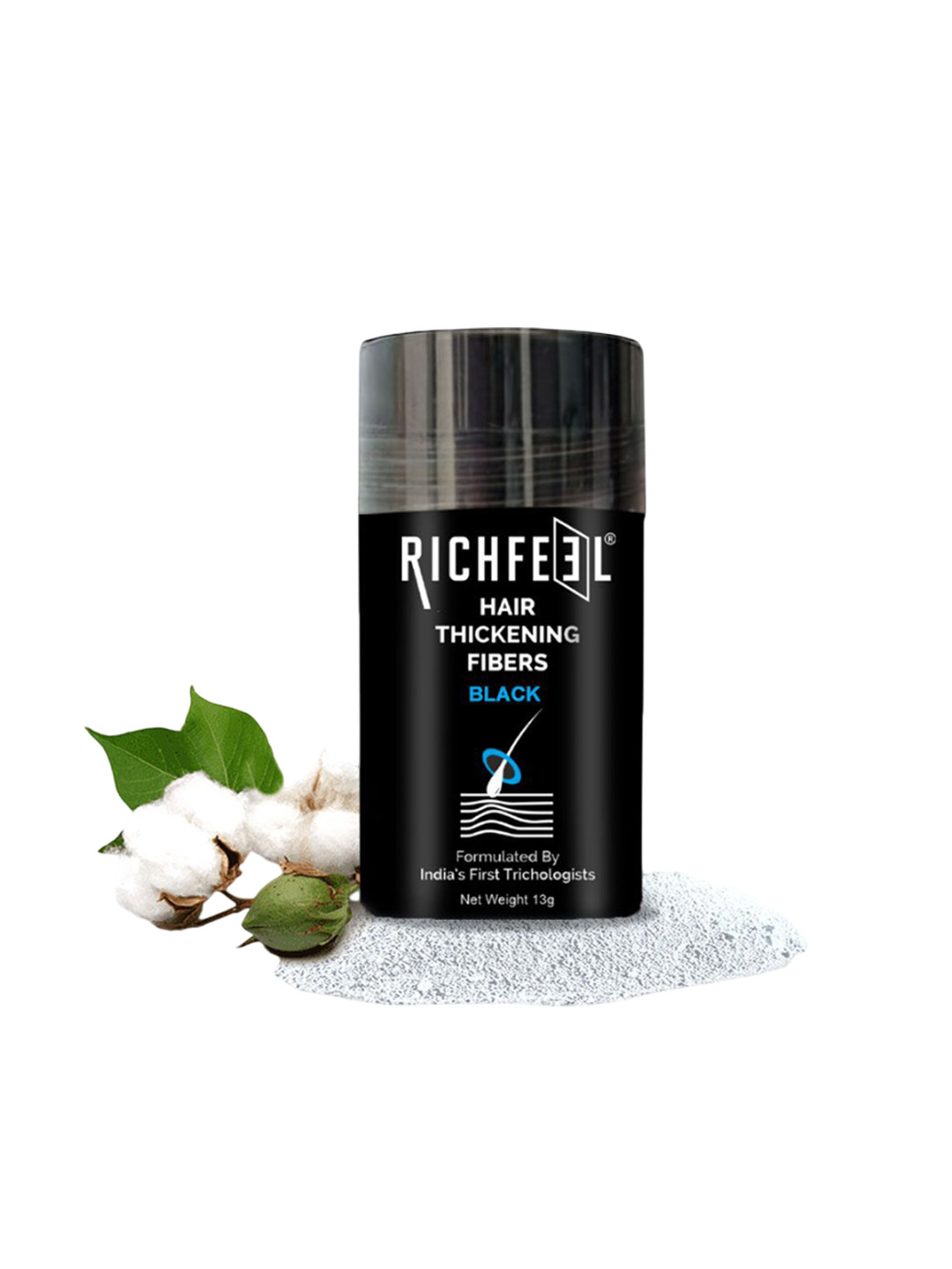 Richfeel Hair Thickening Fibers Stick- 13 g- Black