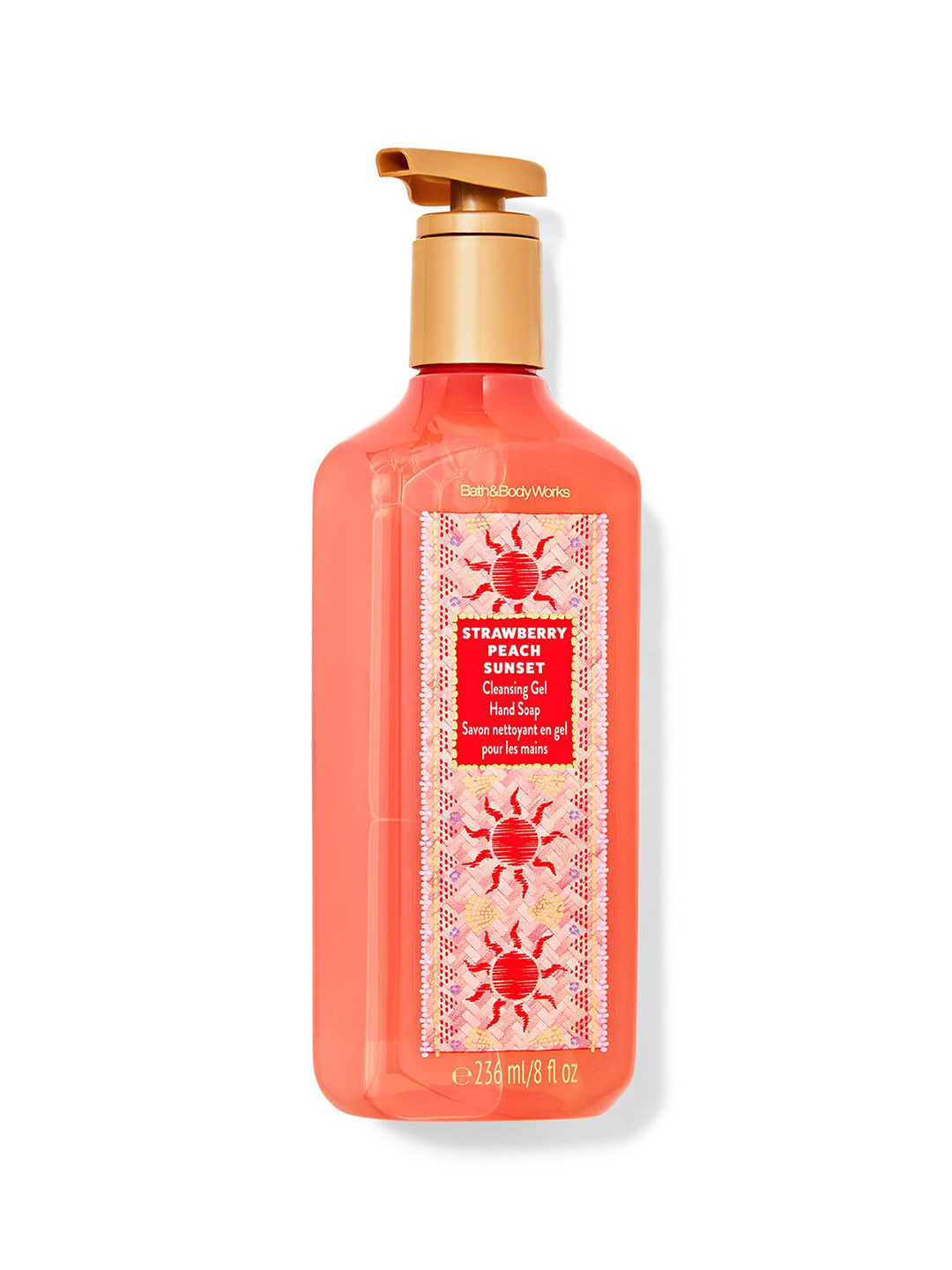 Bath & Body Works Strawberry Peach Sunset Cleansing Gel Hand Soap - 236 ml