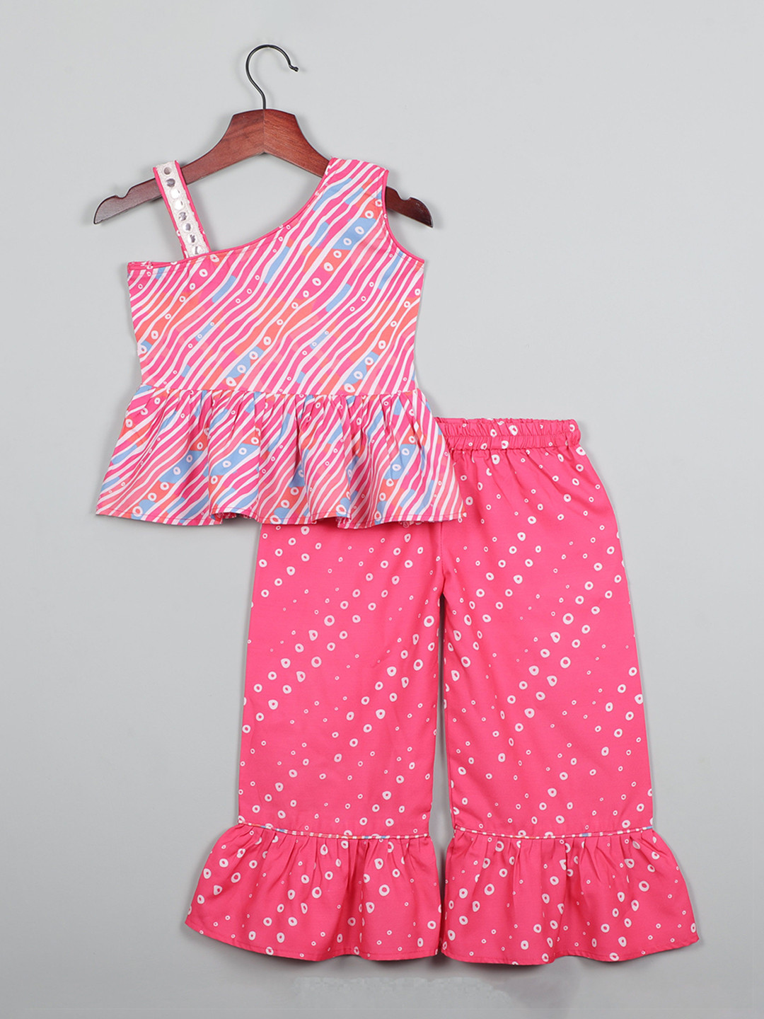 KidsFlower Girls Printed Top with Trousers