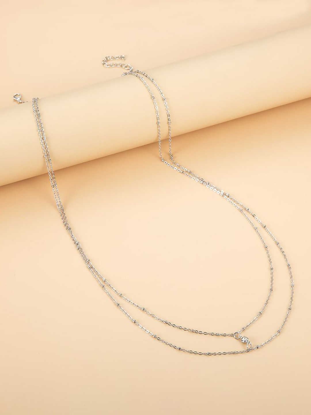 Fabme Silver-Plated Layered Waist Chain