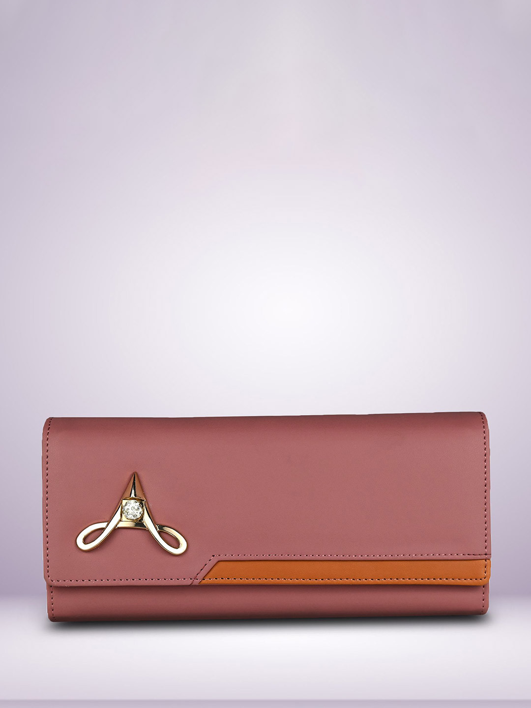 ALSU Women Colourblocked Embellished Detail Clutch Style Envelope