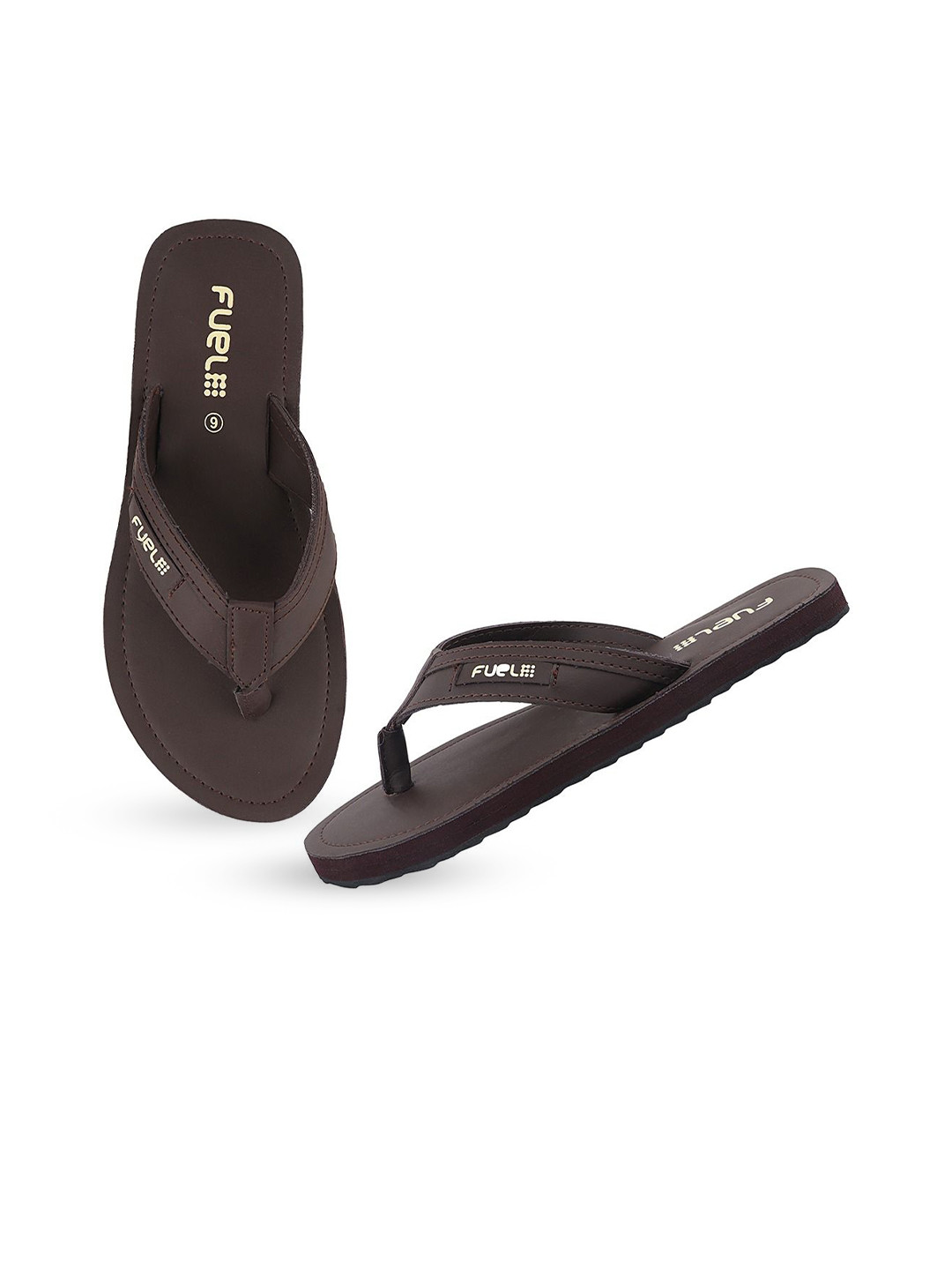 FUEL Men Printed Rubber Thong Flip-Flops