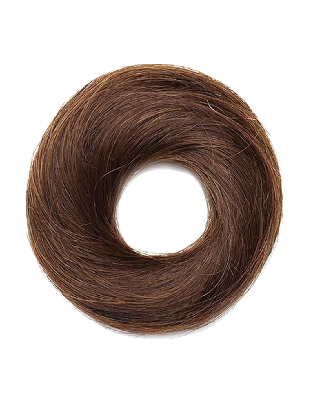RITZKART Clip In Straight Bun Hair Extension - Light Brown - 6.5 Inch