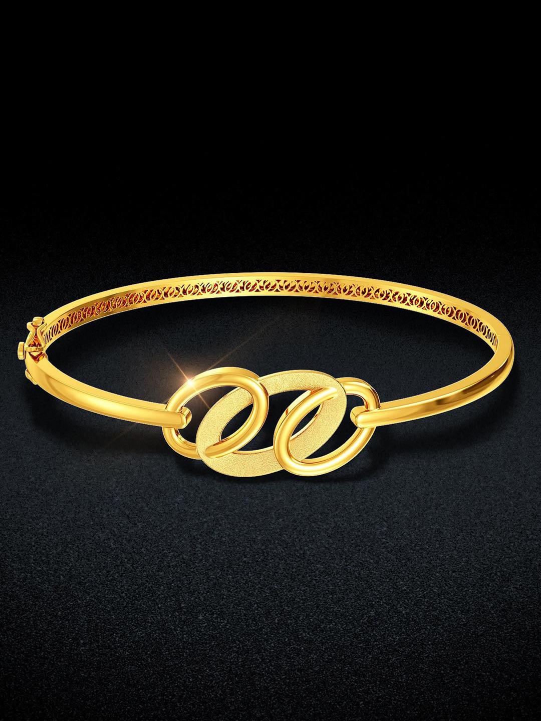 Joyalukkas Trinity Ovals Gold Bracelet