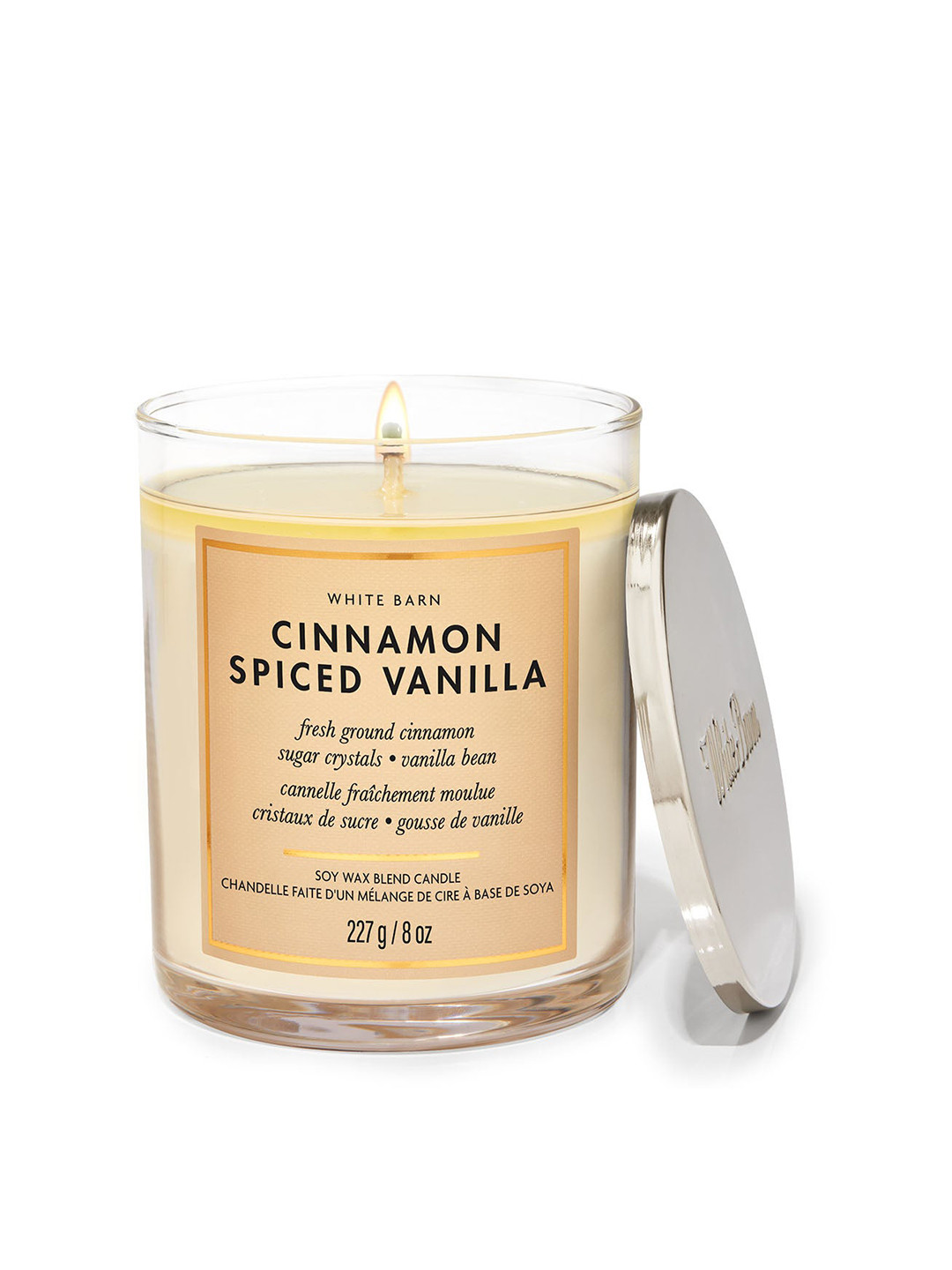 Bath & Body Works Cinnamon Spiced Cinnamon Spiced Vanilla Solid Jar Candles