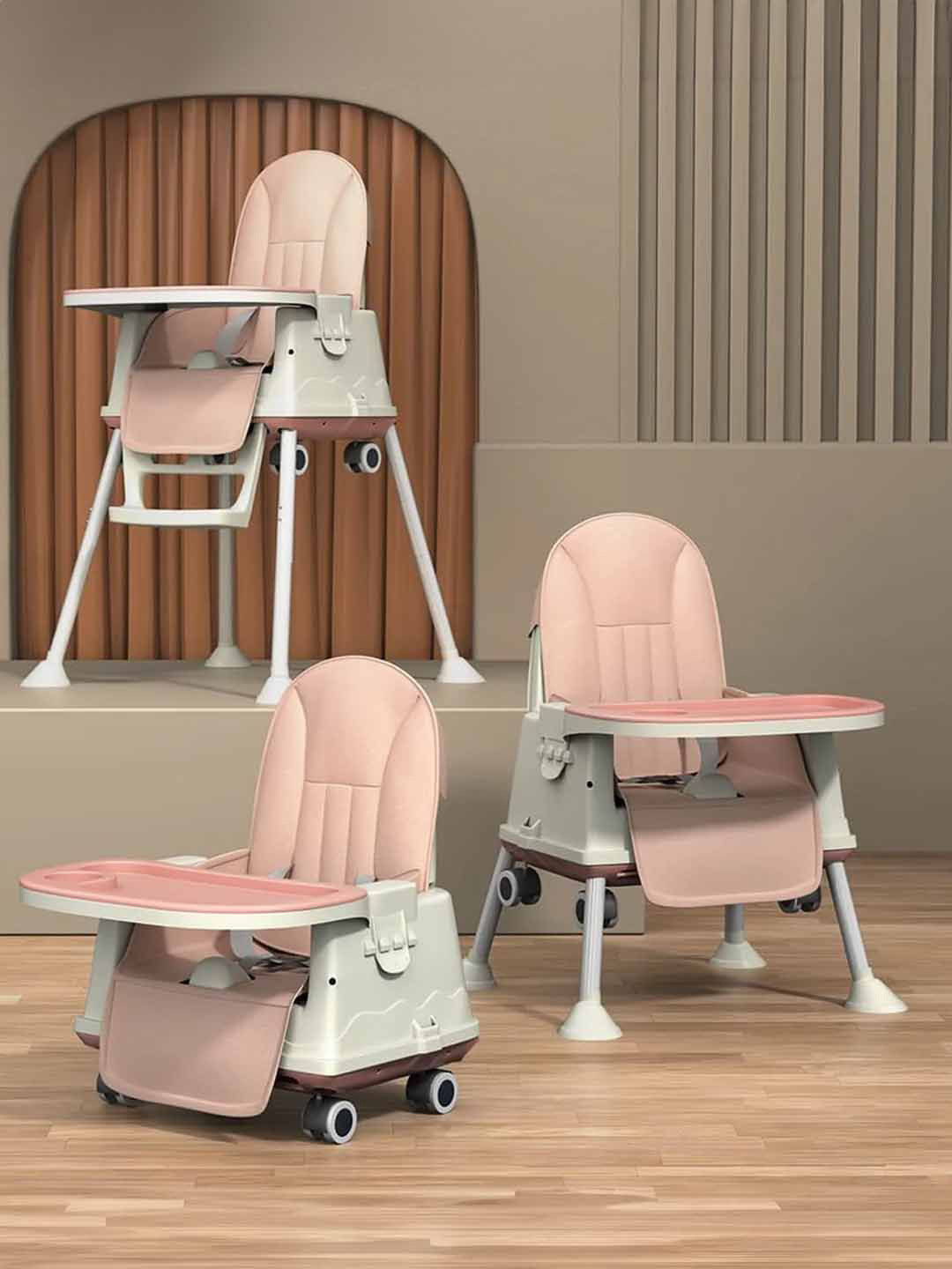 StarAndDaisy Kids Height Adjustable & Detachable Tray High Chairs