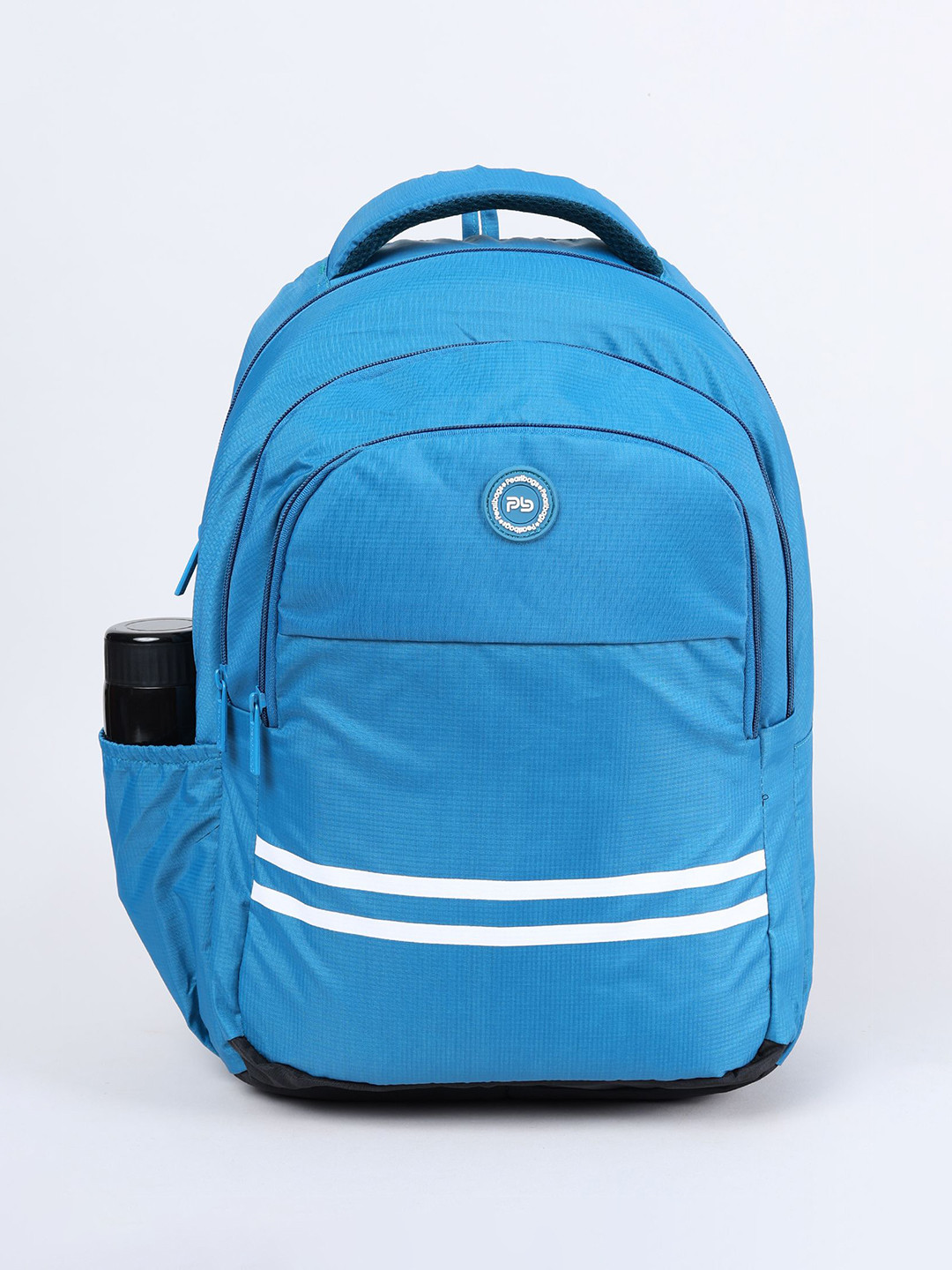 PB Pearlbags Unisex Solid Large Zip Pocket Regular Backpack