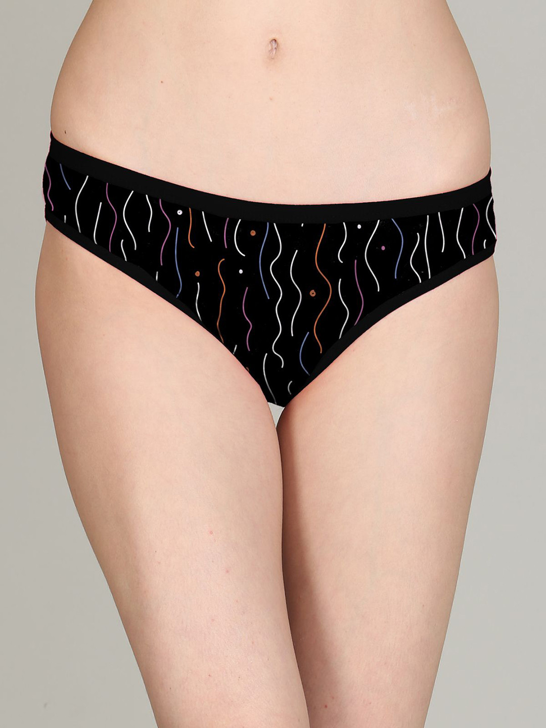 Lola Dola Printed Mid-Rise Hipster Brief + Panty(Print-01-011)