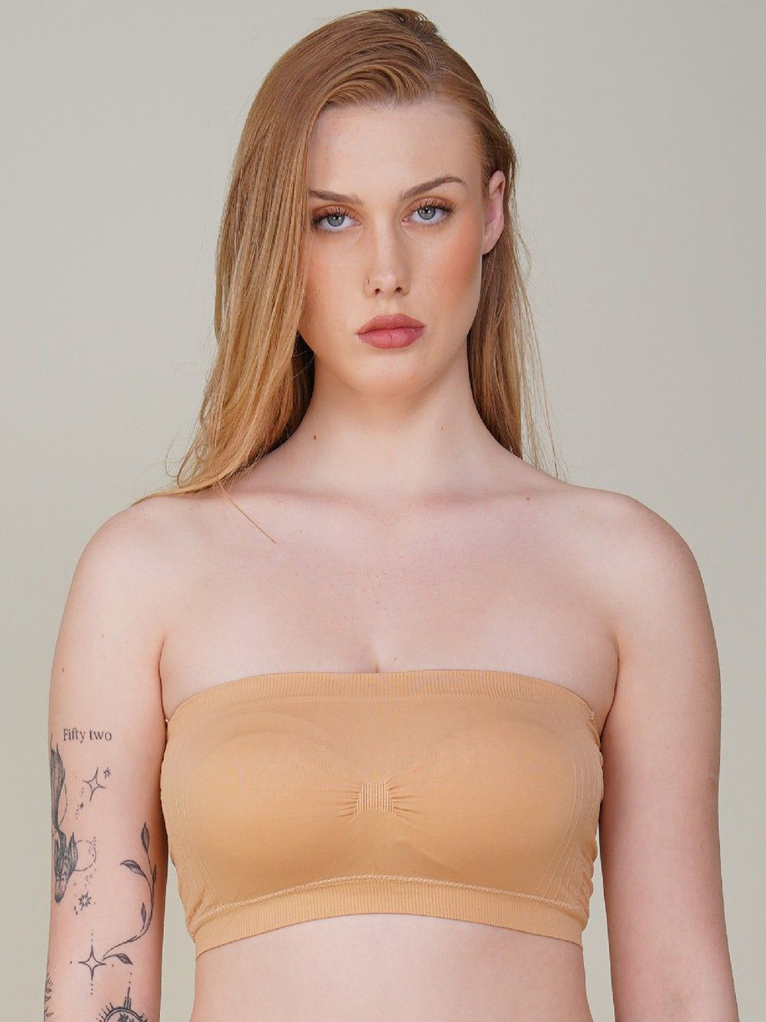 TOMKOT Full Coverage Lightly Padded Bandeau Bra