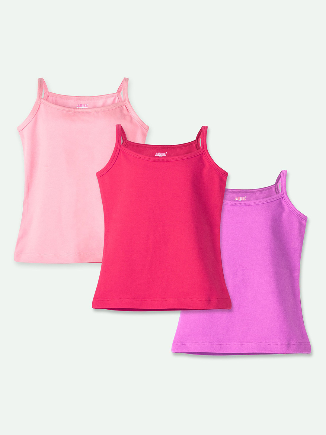 ariel Pack Of 3 Cotton Camisoles