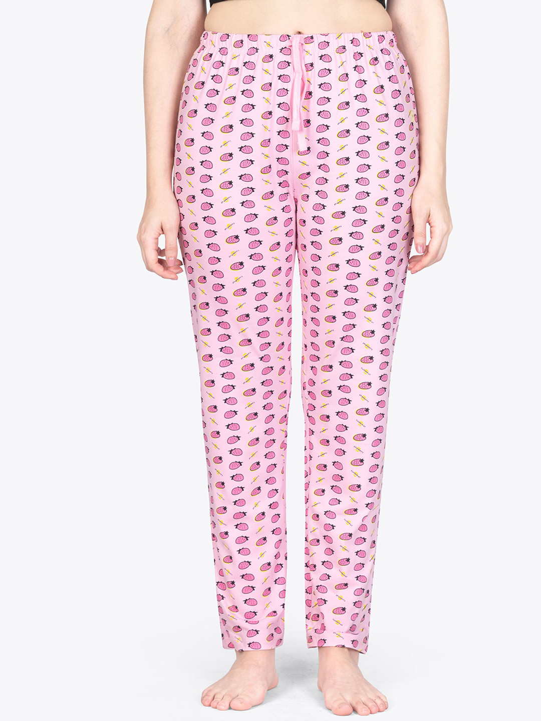 ariel Printed Pure Cotton Mid-Rise Lounge Pant