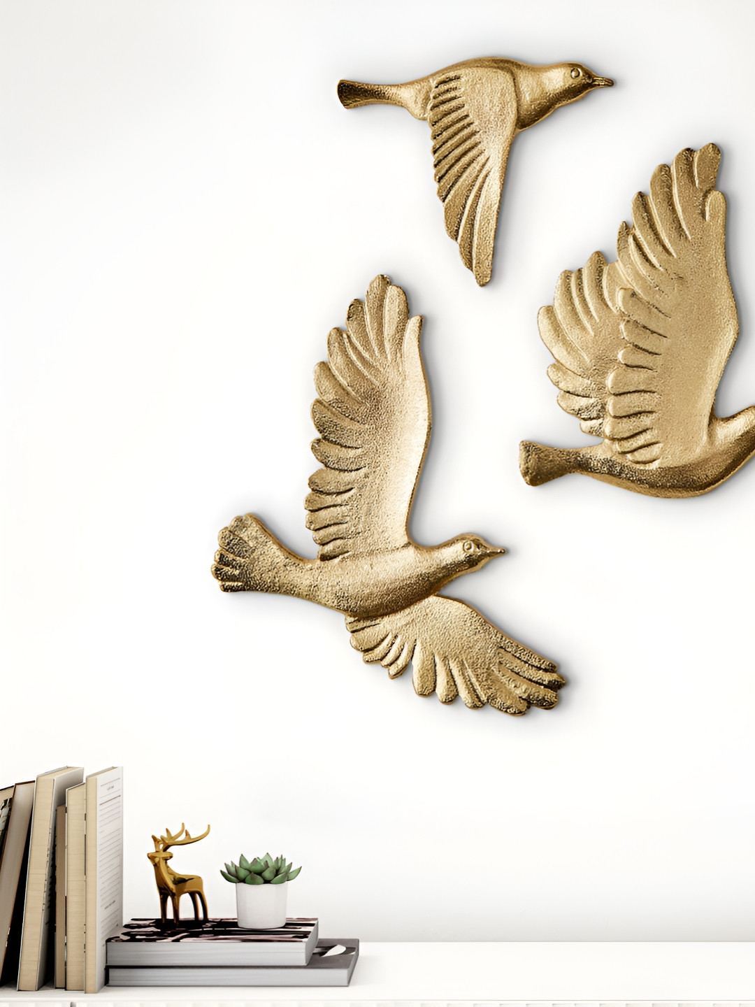 Home Centre Panorama Flare 3Pcs Flying Birds Wall Accent Hangings