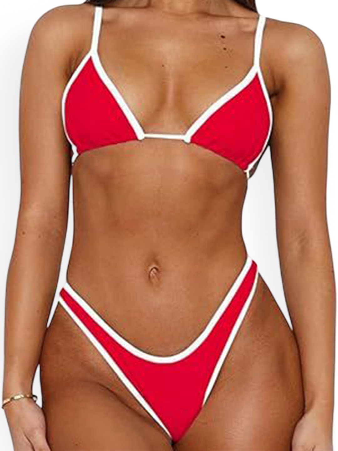 BAESD Halter Neck Two Piece String Bikini Set
