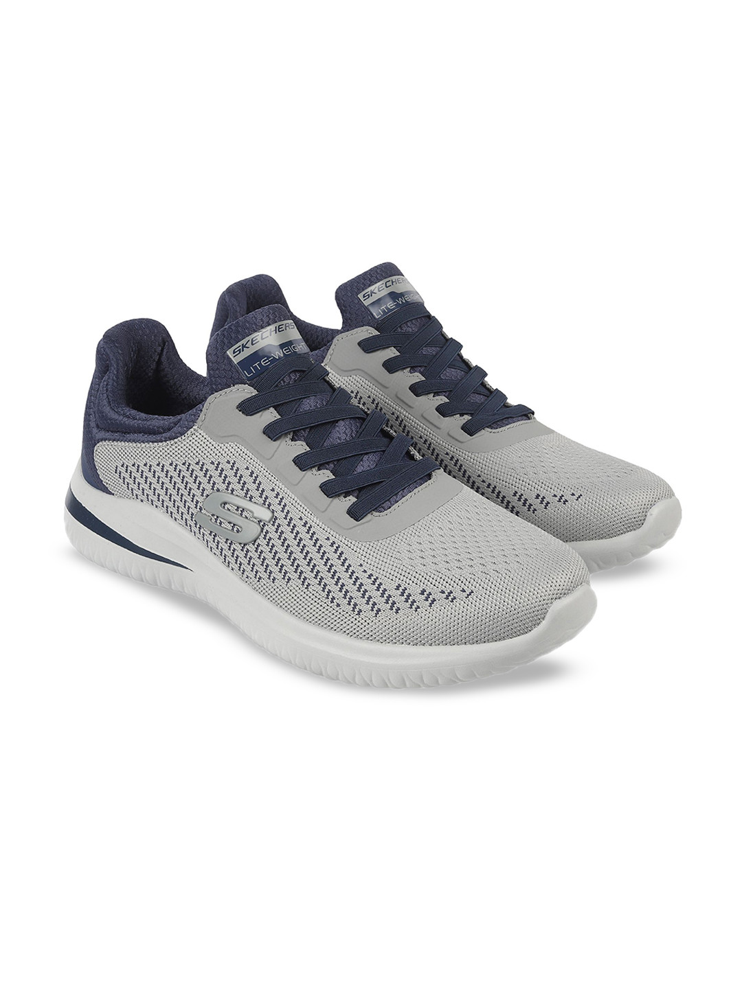 Skechers Men Textured Mesh Everyday Sneakers