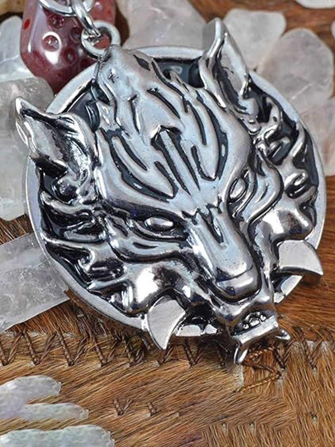 PASU FASHION Stainless Steel Silver-Plated The Witcher Pendants With Chains