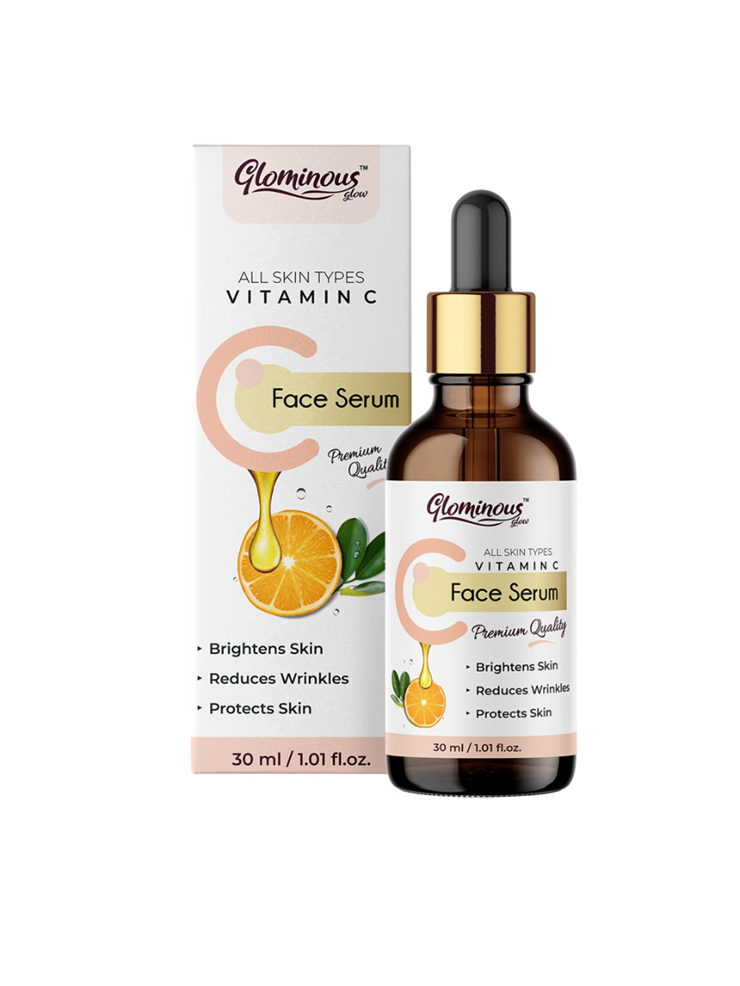 GLOMINOUS GLOW 12.5% Vitamin Face Serum For Anti Aging - 30 ml