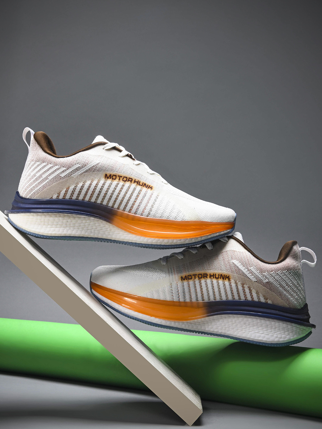 ABROS Sled Men Mesh Running Non-Marking Lace-Ups Sports Shoes