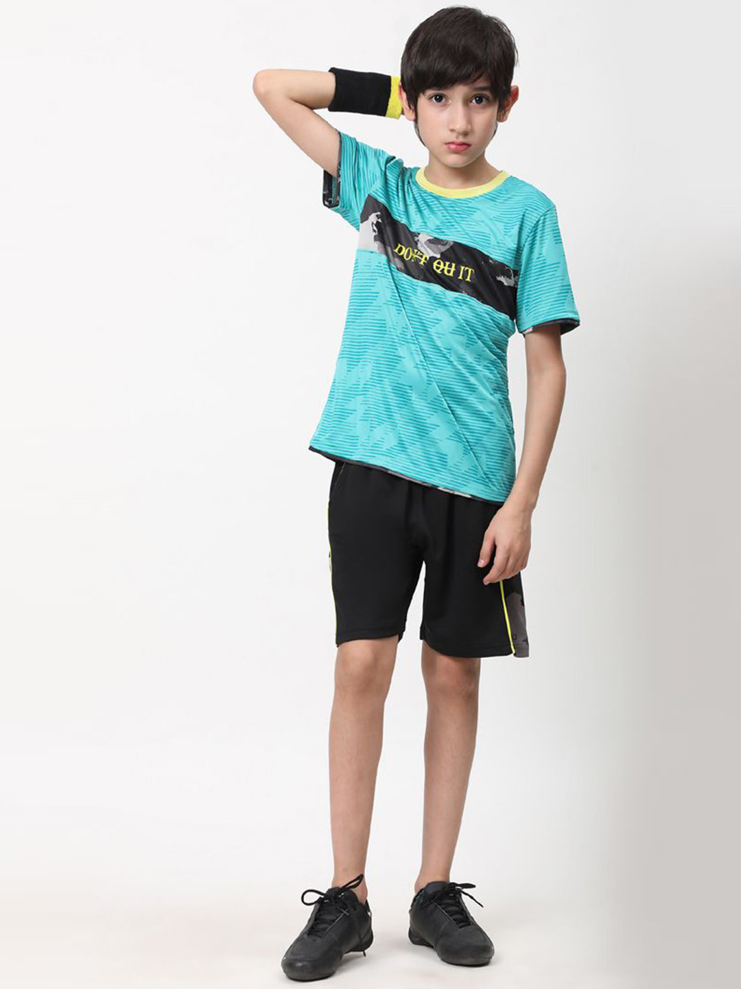 DIDA Boys Workout Warrior Set Printed T-Shirt With Shorts