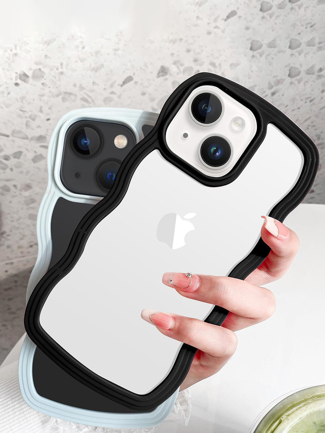 CASE CREATION iPhone 11 Pro Silicone Curly Wave TPU Back Case Mobile Accessories