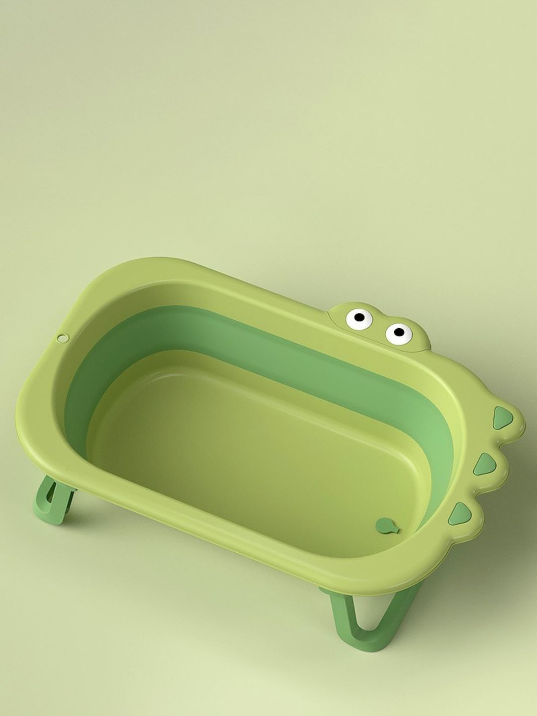 GUCHIGU Kids Grey & Yellow Anti-Slip Foldable Bath Chair & Suction Base Bath Tub