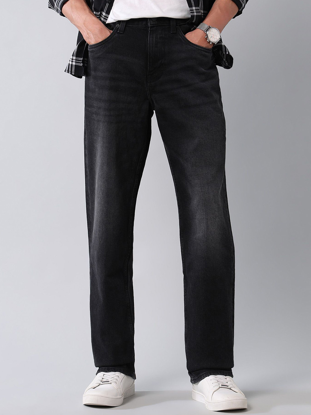 U.S. Polo Assn. Denim Co. Vintage Men Relaxed Fit Mid-Rise Heavy Fade Jeans