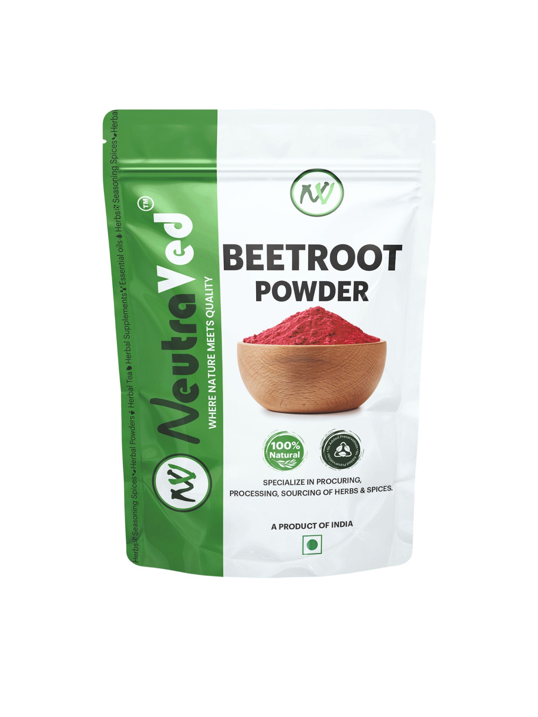 NeutraVed Natural Beetroot Powder For Hair & Skin- 100 g